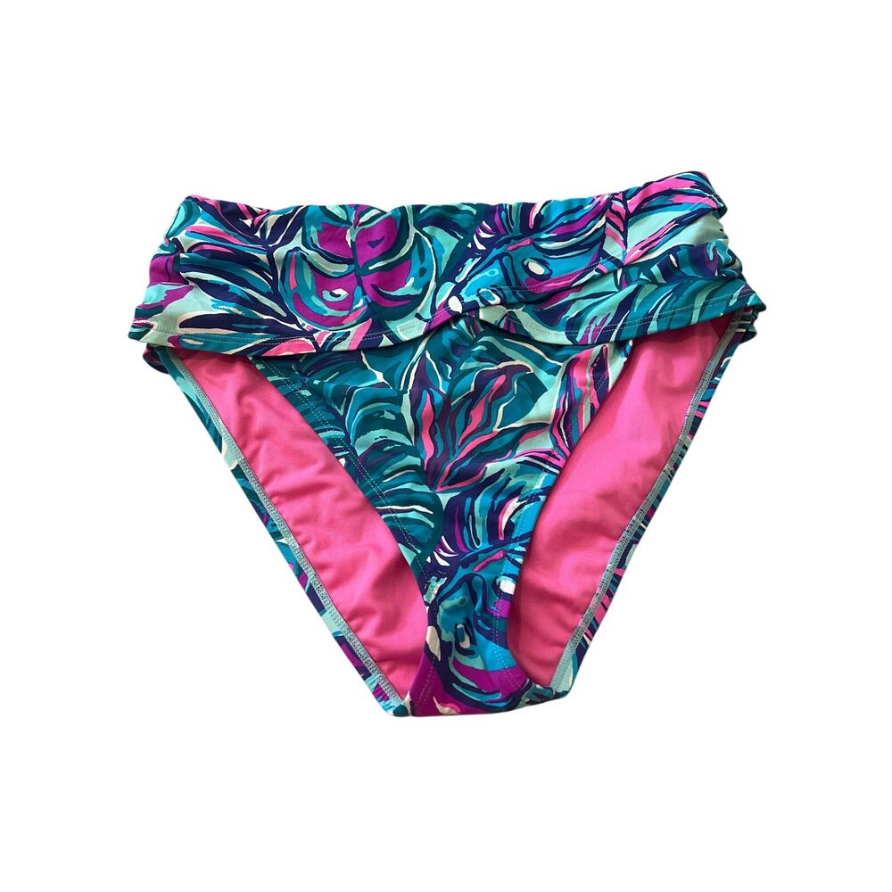 Lilly Pulitzer Swimsuit Bottom Size 12- High Waisted Lagoon Sarong